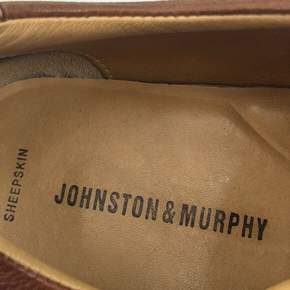 Johnston & Murphy Sheepskin leather lace up loafers - Picture 5 of 8